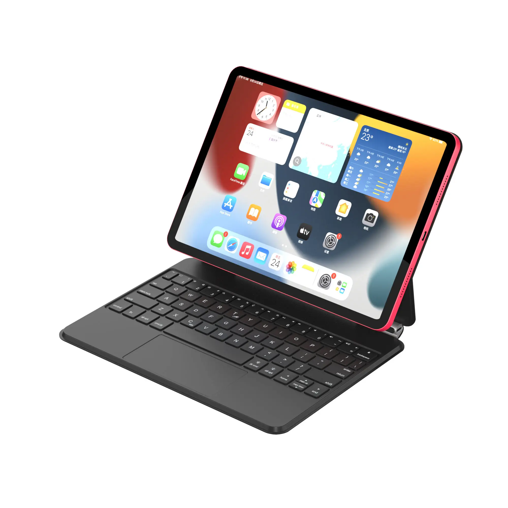 Magic Keyboard für iPad Pro11 Magnet Adsorp Bluetooth Track pad Tastatur mit Hintergrund beleuchtung, Typ C Ladeans chluss