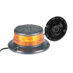 LED 3535 alüminyum Amber madencilik 24v kamyon elektronik flaş lamba güçlü manyetik IP65 döndürülmüş acil durum led'i Beacon marine işık