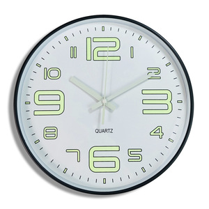 <span class=keywords><strong>Horloge</strong></span> <span class=keywords><strong>murale</strong></span> analogique décorative de 12 pouces, design minimaliste, design rond et Antique, en plastique, grande <span class=keywords><strong>horloge</strong></span> <span class=keywords><strong>murale</strong></span> lumineuse - Product Image 1