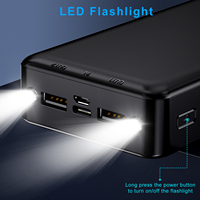 Batería Externa Portátil de 50000 mAh, Ultradelgada, de Polímero, con Salida Tipo C de 22.5 W para Laptop o Teléfono