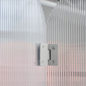 Barrera de pantalla acrílica ondulada para cafetería, decoración de interiores, tienda de ropa, partición plegable móvil de plexiglás translúcido - Product Image 3