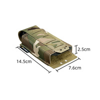 Poche à chargeurs tactique, triple poche à chargeurs avec design à ouverture supérieure, holster de tir en nylon durable