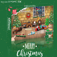 Boîte-cadeau de compte à rebours de Noël MouldKing, blocs de construction en papier, boîte mystère, kit de briques, blocs créatifs, jouets, cadeaux de Noël pour enfants