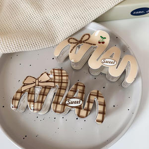 Новинка, минималистская большая заколка для волос, 11 см, корейский бант, аксессуар для волос, универсальный, темпераментный, с вишневым принтом - Product Image 4