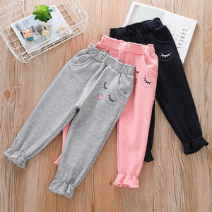 Pantalon d'hiver imprimé en velours pour fille, <span class=keywords><strong>bas</strong></span> épais, survêtement pour enfants, vente en gros, 2020 - Product Image 2