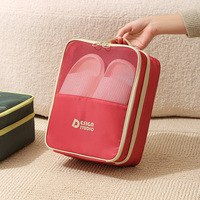 Sac de rangement épaissi grande capacité avec fermeture éclair, boîte à chaussures en sergé anti-poussière, peut contenir trois paires de chaussures