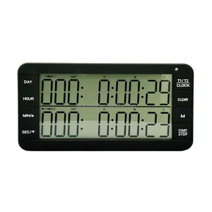 Yeni varış çift kanal dijital mutfak saymak ve manyetik LCD büyük ekran zaman yönetimi ile geri sayım sayacı saat - Product Image 1