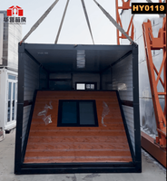 Conteneur pliable extensible de haute qualité de 40 pieds, maisons miniatures modernes, maisons préfabriquées, bureaux, assemblage facile et prêt à l'emploi, en vente