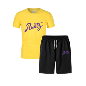 2022 Summer Men Set Suit Men T-shirt manica corta Shorts Set 2 pezzi Fitness Set tuta Casual personalizzata - Product Image 4