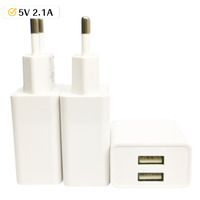 Chargeur universel 5V/2A noir, adaptateur USB 2.1A, accessoires de chargeur, chargeur de téléphone portable, adaptateur secteur de voyage, chargeur double USB