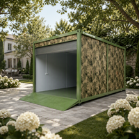 Garage mobile en conteneur, assemblage rapide, abri métallique pour voitures, pour chantier de construction, espace de stationnement temporaire pour véhicules