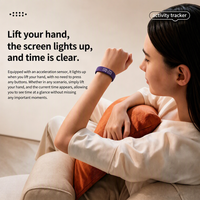 Bracelet de sport étanche avec écran LED, surveillance du sommeil, compte à rebours et alarme pour le fitness