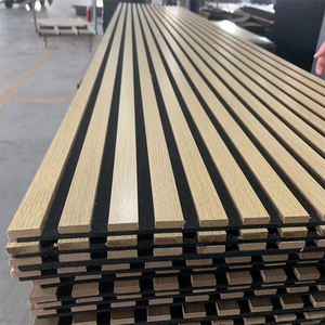 <span class=keywords><strong>Aveeno</strong></span> 3 D MDF Autre décoration murale d'appoint Planches modernes Panneaux acoustiques à lattes de bois Panneau Akupanel pour le bureau et l'école - Product Image 3