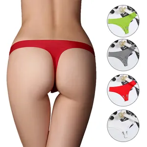 one piece ice silk plus size women's underwear yoga leggings short Seamless Panties sexy thong