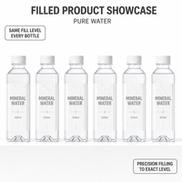 Machine de rinçage, remplissage et bouchage automatique de bouteilles en PET pour eau potable pure minérale de qualité alimentaire