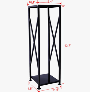 Porte-bûches métallique robuste <span class=keywords><strong>de</strong></span> qualité structurelle, section carrée, résistant aux intempéries, pour le secteur hôtelier, idéal pour les hivers scandinaves - Product Image 2