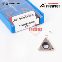 PROSPECT TPGH TPGH110301 / 110302 / 110304 L K01 Machine CNC Outils de tour originaux pour insert en carbure de cuivre et d'aluminium