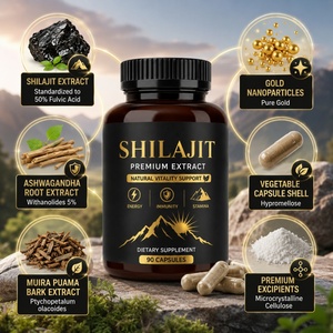 Herbal Supplement Shilajit <b>Capsules</b> Support Energy & Immunity Health Natural Dietary Supplements for Adults Certified - Product Image 2