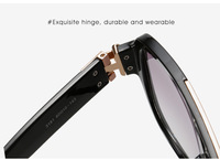 Lunettes de soleil surdimensionnées steampunk d'été, nouvelle monture en métal PC, protection solaire extérieure, lunettes de soleil tendance