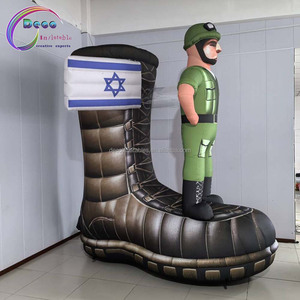 <span class=keywords><strong>Bottes</strong></span> de <span class=keywords><strong>soldat</strong></span> de bande dessinée PVC gonflable de 3 mètres de haut pour les décorations d'événement de fête avec lampe à LED - Product Image 6