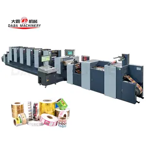 High-efficiency unit type ofiset printing machine uv label roll to roll printing