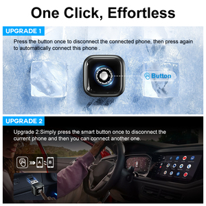 Portatile Mini 2 in 1 CarPlay Android Auto cablato per Wireless Wifi Car Play AI Box USB un tipo C adattatore Dongle per Apple iPhone - Product Image 4