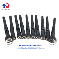 Antena Externa Lora 433Mhz 868Mhz 915Mhz Omni 110mm Doble Banda 2.4G 5G 5.8G de Goma para Wifi