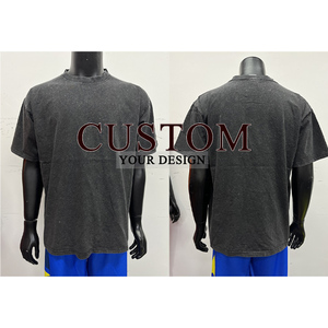 T-<span class=keywords><strong>shirt</strong></span> vintage <span class=keywords><strong>personnalisé</strong></span> surdimensionné, effet délavé, effet minéral, t-<span class=keywords><strong>shirt</strong></span> déchiré pour homme - Product Image 2