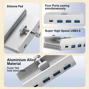 Adaptor stasiun Dok Hub Usb 3.0, Hub tipe c, adaptor stasiun Dok Hub usb-c - Product Image 3