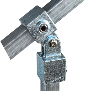 20 25 30 40mm kế<span class=keywords><strong>t</strong></span> nối ống vuông mảnh mạ điện khuỷu tay ba chiều Ống Vuông cố định - Product Image 3