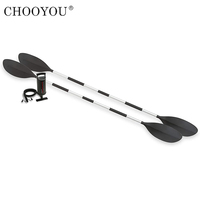 CHOOYOU – ensemble de kayak gonflable pour 2 personnes en plein air, avec rames en aluminium, pompe, bateaux en caoutchouc, canoë kayak en pvc