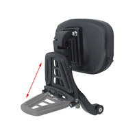 HCMOTORKU Repose-dos réglable multifonctionnel pour conducteur et passager, noir, pour Harley Sportster XL 883 1200 modèles 2000-2020