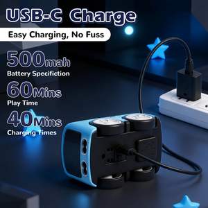 Mini Bus RC Magique 2.4G, Voiture Inductive qui Suivra la Ligne Tracée, Mini Bus Magique Interactif avec Modes Suivez et Évadez par Geste - Product Image 6