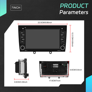 วิทยุติดรถยนต์ Podofo สำหรับ Peugeot 408 ปี 2010-2024 ขนาด 7 นิ้ว 4+64GB แบบ Double Din ระบบ Android รองรับ Wireless CarPlay และ Android Auto พร้อม GPS WIFI/GPS ขายส่ง - Product Image 5