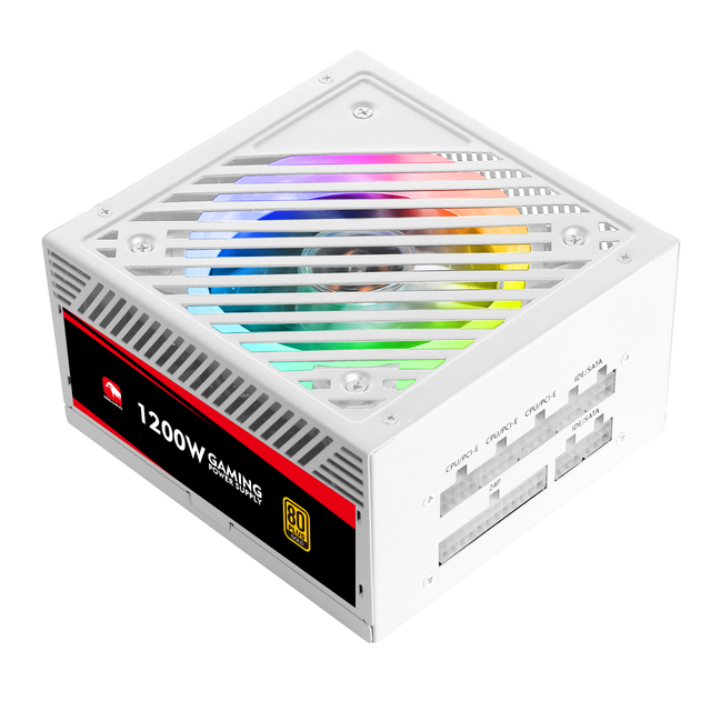 ESGAMING Factory Price 1200W Fully Modular Computer Power Black Multiple Protection 80Plus+ Gold Gamer Power Supply for Game Pc
