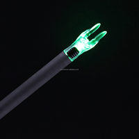 Embouts lumineux promotionnels HT pour flèches .204"/.233"/.244"/.246" avec interrupteur marche/arrêt, lot de 12 avec bagues H, S, GT