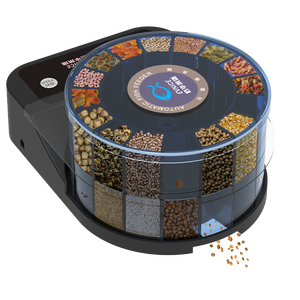 Automatische visvoeder voor binnen, met timer, voor goudvissen, garnalen, koi's en andere vissen, kwantitatieve voeder, USB-aangedreven, voorbeeld - Product Image 1