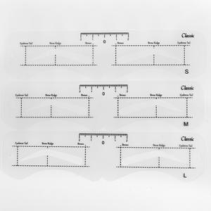 Outil de cartographie des sourcils de maquillage permanent Pochoir auto-adhésif pour sourcils Pochoir pour autocollants de cartographie des sourcils - Product Image 4