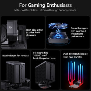 Refroidisseur CPU Snowman à refroidissement efficace, 4 caloducs, ailettes en aluminium, ventilateur 120 mm à haut débit d'air, 4 broches, pour PC de jeu <span class=keywords><strong>standard</strong></span> Intel - Product Image 6