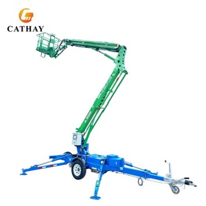 Hydraulic Articulated Telescopic Towable Spider <strong>Boom</strong> <strong>Lift</strong> with Bucket - Product Image 3