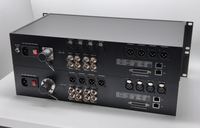 Convertisseur Fibre Optique 3K93C 2 Canaux Vidéo SDI Bidirectionnel 12G avec Boucle de Sortie, 4* Audio XLR Bidirectionnel, Ethernet DB25 - Émetteur et Récepteur