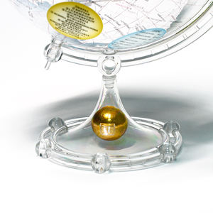 Wellfun8インチ地球世界地図黒赤道国英語ノベルティギフトグローブ地球グローブ装飾グローブ - Product Image 5