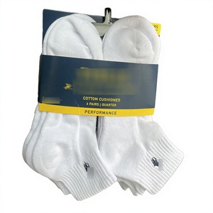 High Quality Custom Men's Football Logo Sports <b>Socks</b> 6 Pairs Pack Eco-Friendly Breathable Sweat-Absorbent - Product Image 4