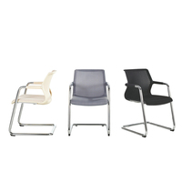 Chaise de bureau en maille moderne avec cadre en métal pour les salles de réunion de formation à domicile et le bureau