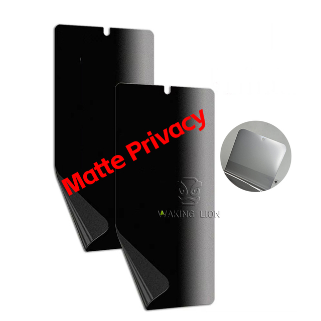 TPU Protective Matte Privacy Screen Protector Anti-Glare Anti-Spy 3D Radius Hydrogel Silicon Mobile for Samsung S25 S24 S23 S22