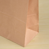 Vente en gros de sacs alimentaires jetables en papier kraft brun de 1LB à fond plat sans poignée Logo et taille personnalisés pour emballage de fast-food à pain
