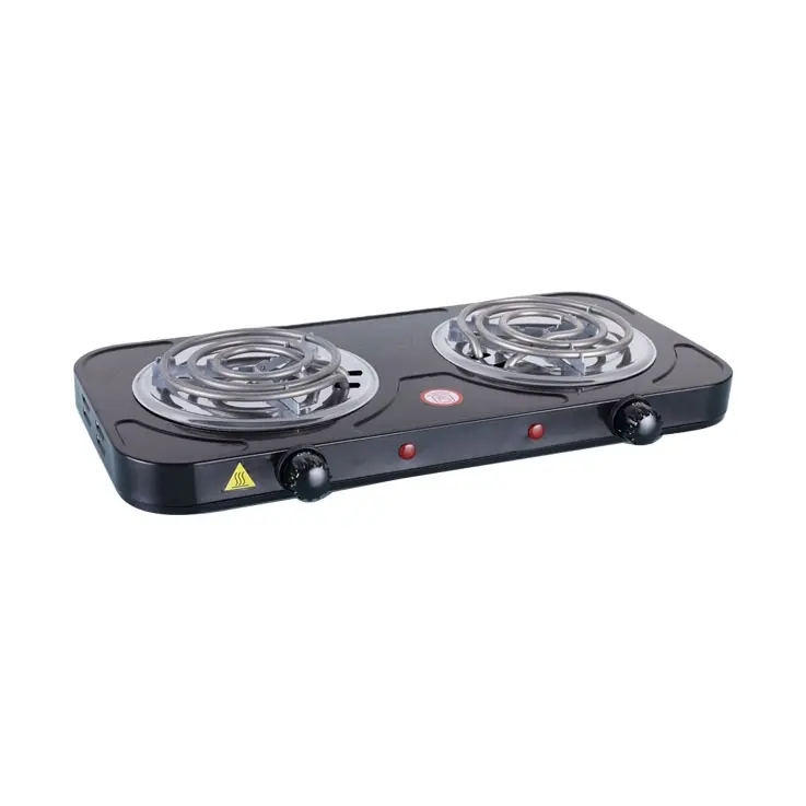 Black Coil 2 Burner Cooking Stove Electric Hot Plate