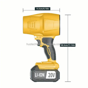 พัดลมเป่าลมอุตสาหกรรมขนาดเล็กพกพาไร้สาย Hustech สำหรับงาน DIY ใช้แบตเตอรี่ลิเธียม 4.0Ah มอเตอร์แบบแปรงถ่าน ใช้ไฟ DC - Product Image 4