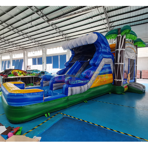 Castillo Inflable Comercial Tropical Wave con Tobogán, Brincolín Inflable para Niños - Product Image 2