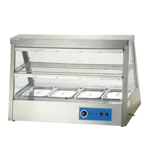 Dapur Komersial Peralatan/Kaca Food Warmer Display Showcase/Cepat Peralatan Makanan Fast Food Display Warmer